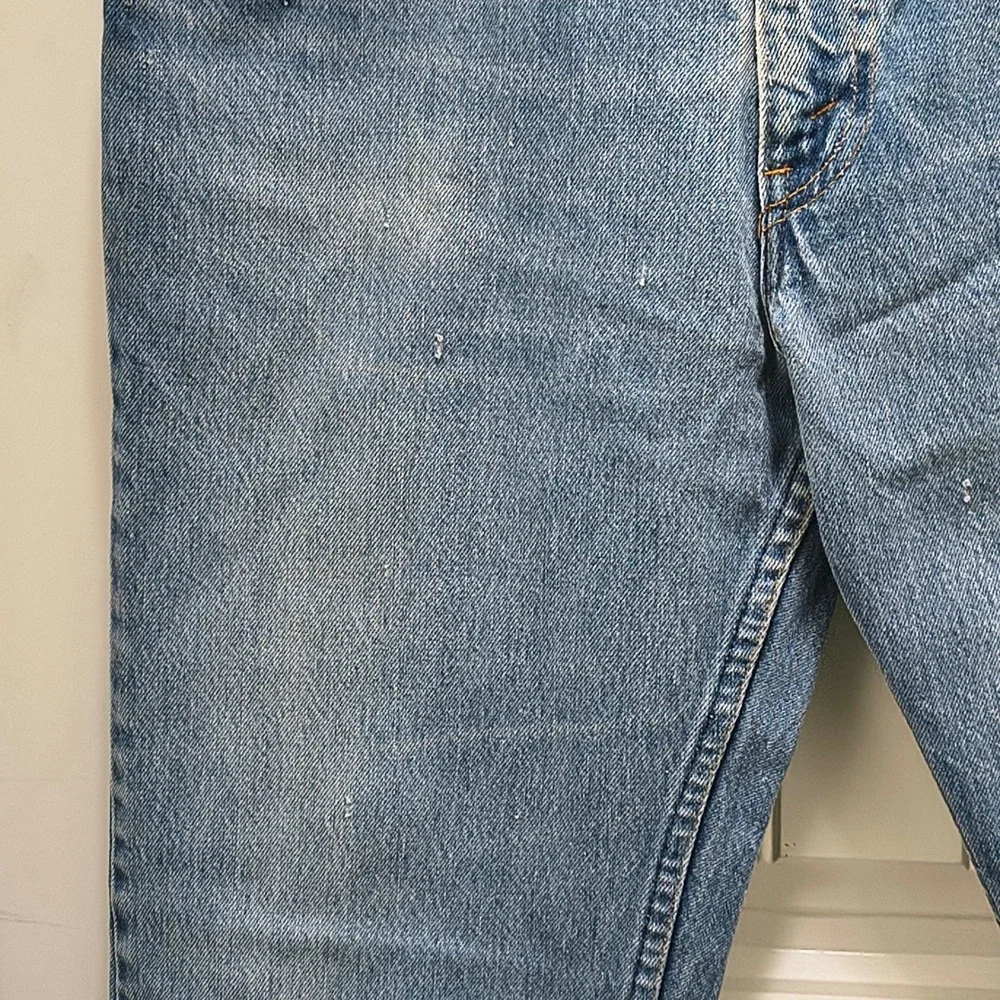 Vintage Levis 505 Orange Tab Jeans Mens 36x33 Medium Wash Straight Leg Denim